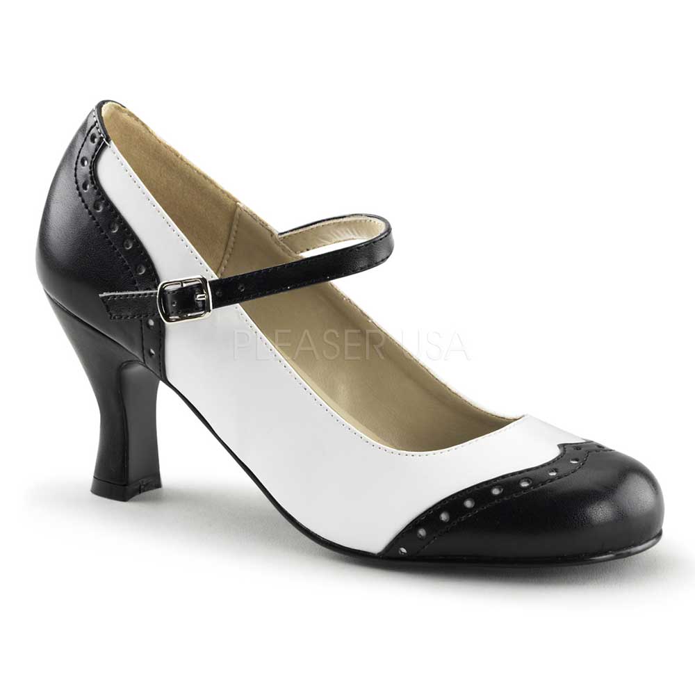 Funtasma - FLAPPER-25 Pumps - Schwarz/Weiß